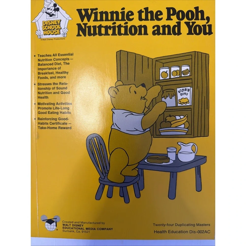 Disney School House Winnie The Pooh Nutrition And You Language Arts Dis 002AC